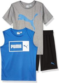img 2 attached to 👕 Boys' Puma T-Shirt in Heather Grey - Boys' Clothing for Improved SEO