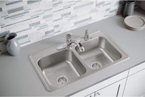 img 3 attached to Upgrade Your Kitchen with the Elkay DSE233194 Dayton Equal Double Bowl Drop-in Stainless Steel Sink