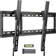 perlegear tilt tv wall mount bracket: low profile for 26-75 inch led lcd oled tvs, supports 132lbs, vesa 600x400mm logo