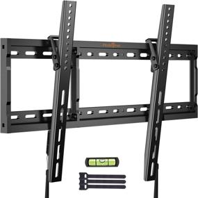 img 4 attached to Perlegear Tilt TV Wall Mount Bracket: Low Profile for 26-75 Inch LED LCD OLED TVs, Supports 132lbs, VESA 600x400mm