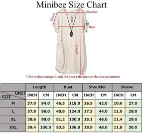 img 1 attached to Minibee Womens Oversize Dresses Pockets Women's Clothing