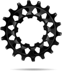 img 1 attached to 🔩 Absolute Black Cog Absoluteblack 18T Single Speed Cassette - Sleek Black Finish (SS18)