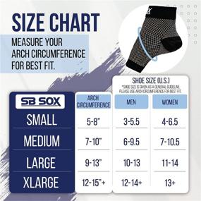 img 1 attached to 🧦 SB SOX Plantar Fasciitis Compression Socks (1 Pair) for Women & Men - Best Ankle Socks for Plantar Fasciitis Relief, Arch Support, and Foot/Heel Pain - Everyday Use (Black, Medium)