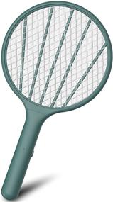 img 4 attached to Electric Bug Zapper Racket 3000volt - Handheld Mosquito Fly Killer, Indoor & Outdoor Pest Control (Blackish Green)