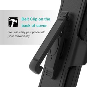 img 1 attached to Jiunai Replacement Rotating Swivel Belt Clip Holster Kickstand For IPhone XR Defend Thick Armor Case (Belt Clip ONLY