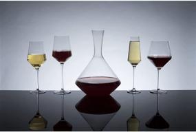 img 1 attached to 🍷 Viski Angled Wine Decanter: Lead-Free Crystal, Modern Design for Red or White Wine - 60 oz