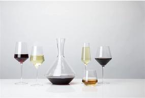 img 2 attached to 🍷 Viski Angled Wine Decanter: Lead-Free Crystal, Modern Design for Red or White Wine - 60 oz