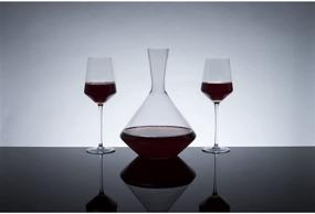 img 3 attached to 🍷 Viski Angled Wine Decanter: Lead-Free Crystal, Modern Design for Red or White Wine - 60 oz