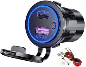img 4 attached to Charger Socket Waterproof Delivery Motorcycle Portable Audio & Video