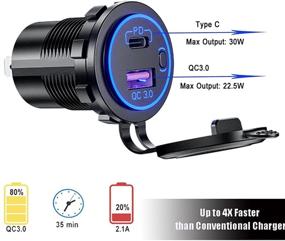 img 3 attached to Charger Socket Waterproof Delivery Motorcycle Portable Audio & Video
