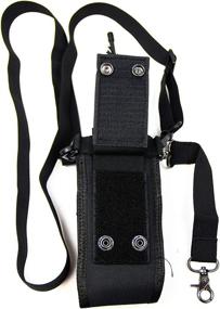 img 2 attached to 🚒 X-FIRE Radio Strap Firefighter Washable EMS EMT Shoulder and Duty Belt Holder Combo with Anti Sway Strap, Ideal for Portable Tactical APX Two Way Ham Walkie Talkie Radios, Scanner, Fire LE, Tactical Rescue