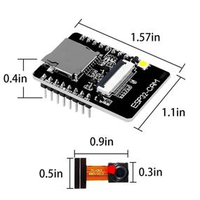 img 1 attached to 📷 Плата ICQUANZX ESP32-CAM с модулем камеры OV2640 2MP и CH340G Micro USB в последовательный порт, совместима с режимом Arduino