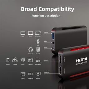 img 2 attached to CABLETIME HDMI Video Capture Card USB 3.0 - 1080P 60FPS/4K 30FPS Game Capture Card: Live Streaming, Video Recording. Compatible with PS5, PS4, Switch, Xbox One, Xbox 360, and More!