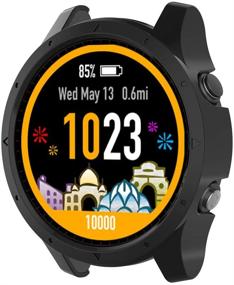 img 4 attached to 📱 Защитный чехол для Garmin Forerunner 945/935 - Анти-ударная оболочка (PC Черный)