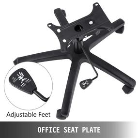 img 1 attached to 🪑 Mophorn Swivel Chair Base 28 Inch, Heavy-Duty Office Chair Replacement Base - Supports up to 320 lbs, Office Chair Base with 5 Inch Stroke Length, Replacement Chair Base Featuring Bottom Plate Base Cylinder and 5 Casters