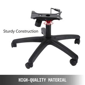 img 3 attached to 🪑 Mophorn Swivel Chair Base 28 Inch, Heavy-Duty Office Chair Replacement Base - Supports up to 320 lbs, Office Chair Base with 5 Inch Stroke Length, Replacement Chair Base Featuring Bottom Plate Base Cylinder and 5 Casters