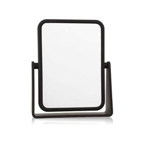 img 4 attached to Enhance Your Beauty Routine with Danielle's Soft Touch Rectangular Mirror - 7X Magnification, Matte Black
