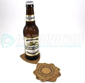 img 3 attached to 🍻 4Pcs Rotor Shaped Drink Coasters