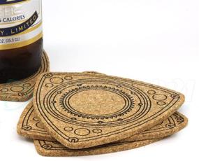 img 4 attached to 🍻 4Pcs Rotor Shaped Drink Coasters