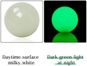 img 3 attached to 🏮 RYANSTAR Glowing Pearl Ball Gear Shifter Knob 54mm - Short Green Glow in The Dark (Manual/Automatic)