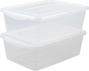 img 4 attached to Easymanie Plastic Clear Multi Purpose Storage