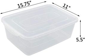 img 3 attached to Easymanie Plastic Clear Multi Purpose Storage