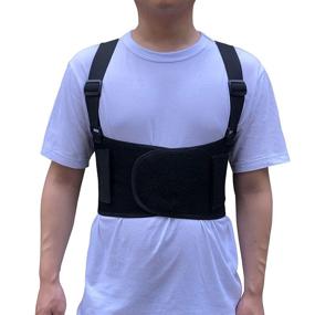 img 4 attached to 🔐 X-Large Rib Brace Chest Binder Belt - Breathable Rib Support Wrap for Cracked, Fractured, or Dislocated Ribs Protection. Compression Rib Cage Brace for Bruised or Broken Ribs - Ideal for Men and Women.