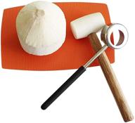 🥥 kinglev coconut opener tools: super safe & easy young coconut opening with stainless steel opener and rubber mallet logo