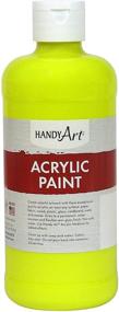 img 1 attached to Продукт с названием "Handy Student Acrylic Fluorescent Yellow" на русский язык переводится как "Удобная студенческая акриловая краска, флюоресцентный желтый