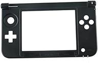🎮 nintendo 3ds xl ll bottom middle plastic frame replacement shell housing - black case shell logo