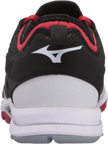 img 2 attached to 👟 Мужская бейсбольная обувь Mizuno Players Trainer белого цвета - атлетическая обувь