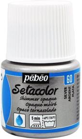 img 4 attached to ✨ PEBEO Setacolor Opaque Fabric Paint 45ml Bottle, Shimmer Silver - Enhanced for SEO