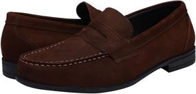 img 3 attached to Canven Leather Moccasin Business Brush Off Men's Shoes for Loafers & Slip-Ons