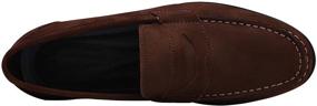 img 2 attached to Canven Leather Moccasin Business Brush Off Men's Shoes for Loafers & Slip-Ons