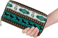 👛 tsvaga printed wallets: stylish long clutch handbag for women - waterproof pu leather, rfid blocking" logo