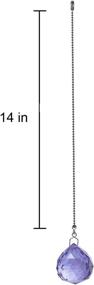 img 3 attached to 💜 Purple Crystal Prism Ceiling Fan Pull Chains - 2 Pack with Adjustable Length & Bonus Extensions!