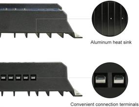 img 2 attached to 🔋 PowMr Солнечный контроллер заряда 60A с интеллектуальным USB-портом для дисплея и автоматического регулирования зарядки 12V/24V