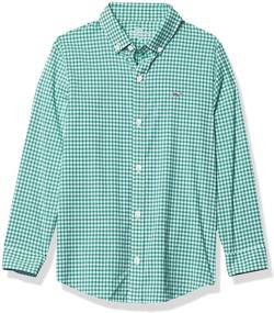 img 4 attached to Vineyard Vines Arawak Gingham Performance Boys' Clothing and Tops, Tees & Shirts