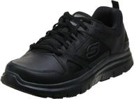 👞 skechers black advantage resistant mcallen men's shoes: sturdy and stylish footwear for men logo