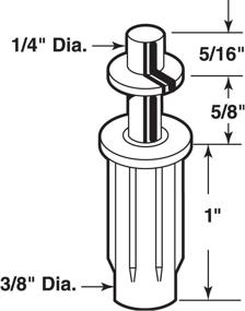 img 1 attached to 🚪 Pack of 2 Prime-Line MP6700 Bi-Fold Door Top Pivots - Spring Loaded Nylon, 2 Piece Set - Enhanced SEO