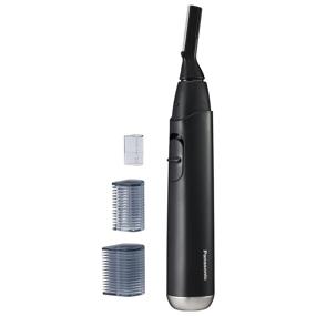 img 4 attached to 🪒 Panasonic ER-GM40-K Facial Hair Trimmer for Sensitive Skin - Unisex Detailer with Flexible Head, Gentle on Acne - Includes 2 Eyebrow Attachments - Wet/Dry - Black