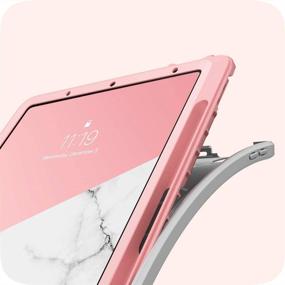 img 1 attached to 📱 i-Blason Cosmo Case for iPad Air 4 10.9" (2020) - Marble Full-Body Trifold with Screen Protector, Auto Sleep/Wake, Pencil Holder