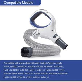 img 3 attached to 🧽 Enhanced Replacement Shark Rotator Hose Handle for Shark Rotator Pro Lift-Away Vacuums - Compatible with NV500, NV501, NV502, NV503, NV504, NV505, NV510, NV520, NV552, UV560 and more models - Replaces #1245FC500 (Blue)