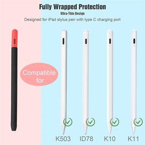 img 3 attached to Stylish Silicone Case for Type C Charging Port Stylus Pen: Anti-Slip Cover & Holder Sleeve - Compatible & Protective