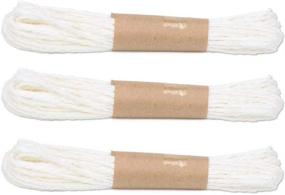 img 4 attached to 🎨 Twisted Raffia Stripes Paper String, Craft Cord/Rope for DIY, 2mm Thickness, 32 Yards (30M)