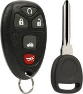 keyless entry remote ignition key fob fits chevy cobalt malibu/buick allure lacrosse/pontiac g5 g6 grand prix solstice/saturn aura sky (fits part # 22733524) logo