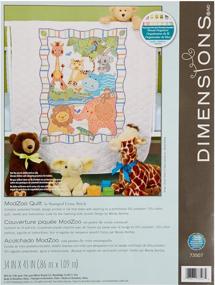 img 2 attached to 👶 DIY Baby Quilt: Stamped Cross Stitch 'Baby Animals', Dimensions 34" x 43
