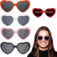 🌈 heart diffraction glasses for girls/women: transforming lights into heart-shaped delights (colorful a)" logo