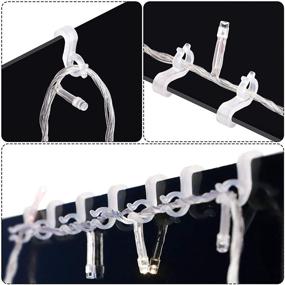 img 2 attached to 🎄 RUODON 60 Pieces Christmas Gutter Light Clips: Secure Outdoor Light Hanging for Gutters