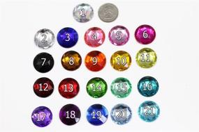 img 1 attached to High-Quality Allstarco 25mm Crystal H102 Acrylic Rhinestones - Gorgeously Embellish Costumes, Cosplays, and Jewelry with 20 Pcs of Dazzling Plastic Circle Gems (Crystal)